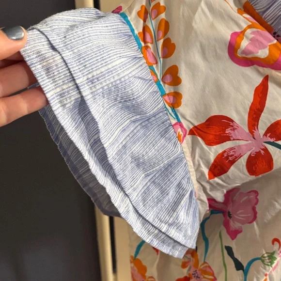 THML Multicolor Floral Ruffle Blouse - Picture 4 of 7